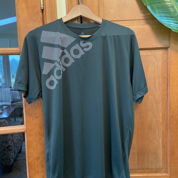 Adidas men Regular khaki fit Performance Shirt 'BOS', size L - Picture 2 of 6